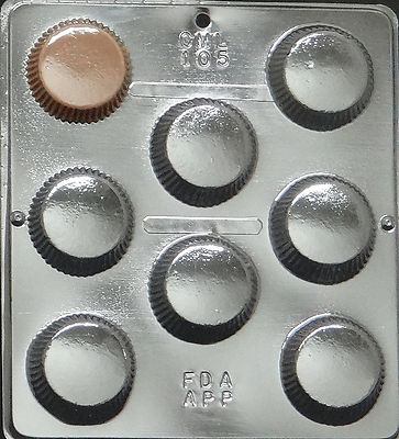 Large Peanut Butter Cup Chocolate Candy Mold Candy Making  105 NEW