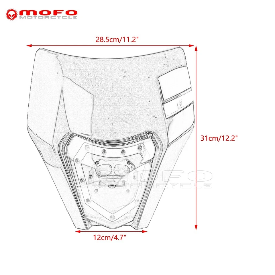 Kit de faros LED DRL de enduro para KTM EXC SXF XCW 125 150 250 300 350 450 500 690 Foto 3 de 4