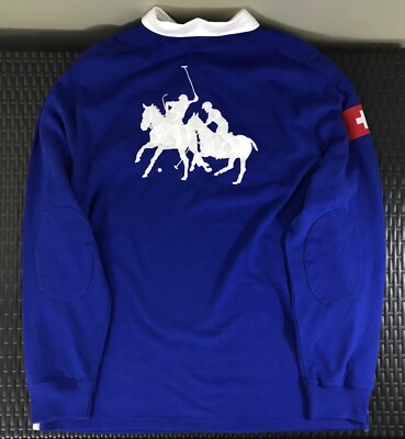 VTG Polo By Ralph Lauren PRL Club Mercer Crest Rugby Polo XL Shirt