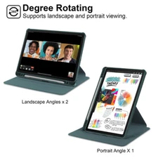 For Samsung Galaxy Tab A9+/S9 FE/S9 Plus Smart Rotating Case Stand Leather Cover