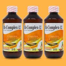 Menper Bi-Complex 12 Liquid 8 fl oz - Energy Support & Metabolism (3-Pack)