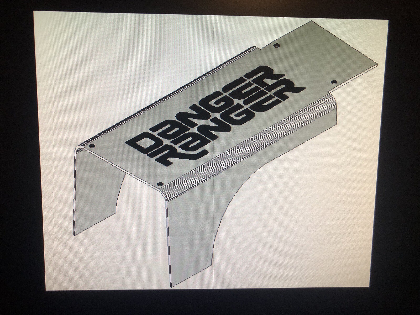 87-93 Ford GT40 tubular intake manifold cover  Lightning DANGER RANGER