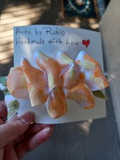 Hair Bow Holder For Girls Handmade Color Orange