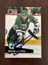 1991-92 Pro Set #89 Kevin Dineen AUTO Winnipeg Jets AUTOGRAPH Signed