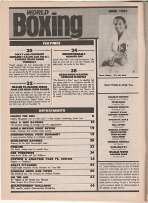 WORLD BOXING MAGAZINE DONALD CURRY BOXING HOFer AUTOGRAPHED