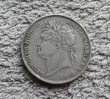 1821 KING GEORGE IV CROWN IN SILVER - SECUNDO EDGE
