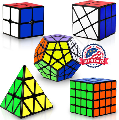 Juego Speed Cube, Puzzle Cube, Paquete De 5 Cubos Magicos Pyraminx Pyramid