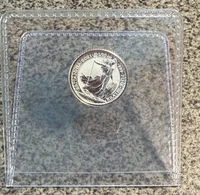 2021 S20P BRITANNIA 1/10 oz .999 FINE SILVER BULLION COIN - IN A PROTECTIVE FLIP
