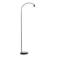 Image of Modern Black Arched 160cm Floor Light or Standing Lamp Shade Not Included
