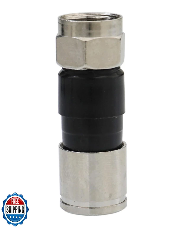 50Pcs RG6 Compression connectors,F Type Coaxial Cable Compression connectors, - Image 4 of 4