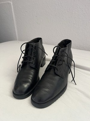 Bellezza Bally Rupica-03 Damen Schwarze Leder Stiefel Gr.35 Made in Switzerland 