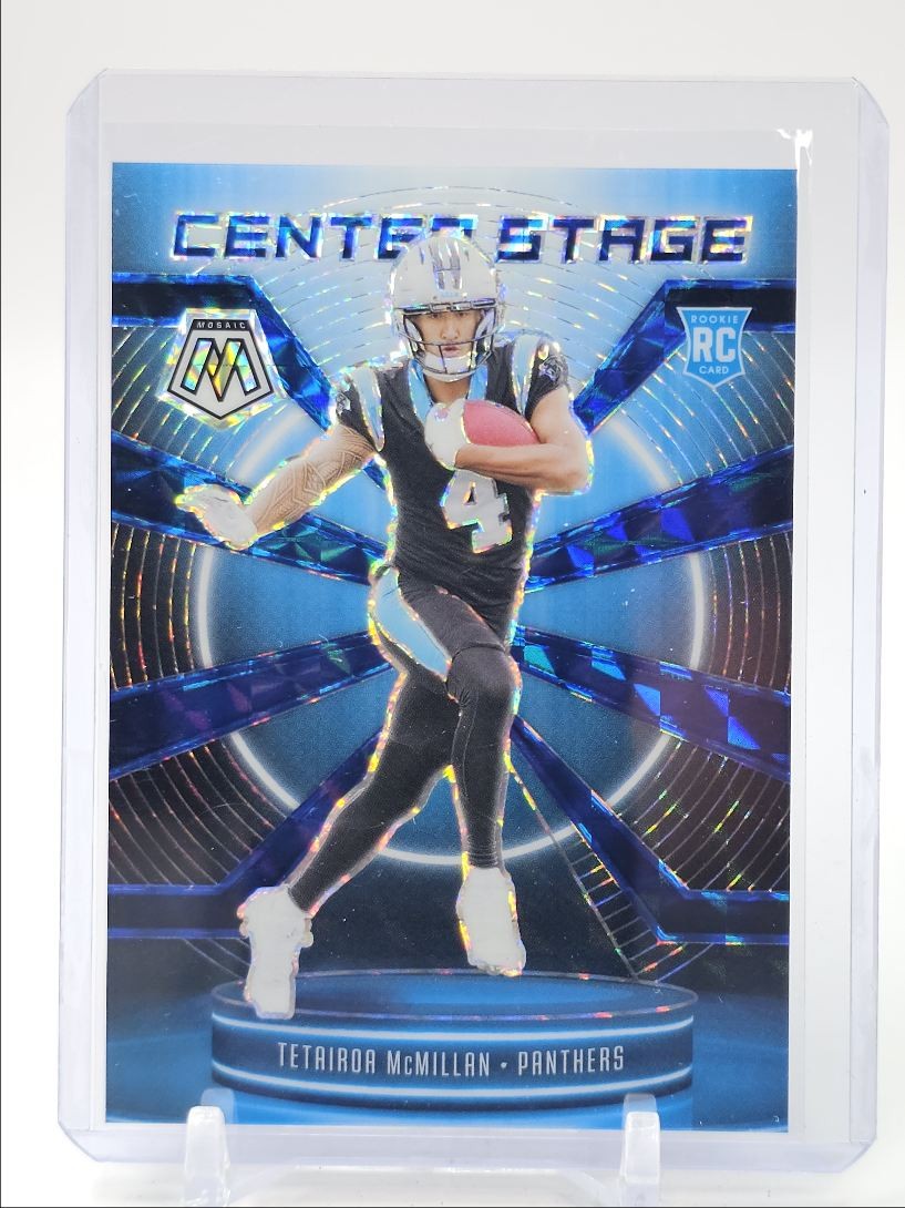 TETAIROA MCMILLAN 2025 MOSAIC CENTER STAGE ROOKIE BLUE PRIZM A RC /99 Q4856