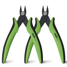 KATA Mini Flush Cutters, 5 Inch Precision Wire Cutter Plier for Zip Ties  2P...