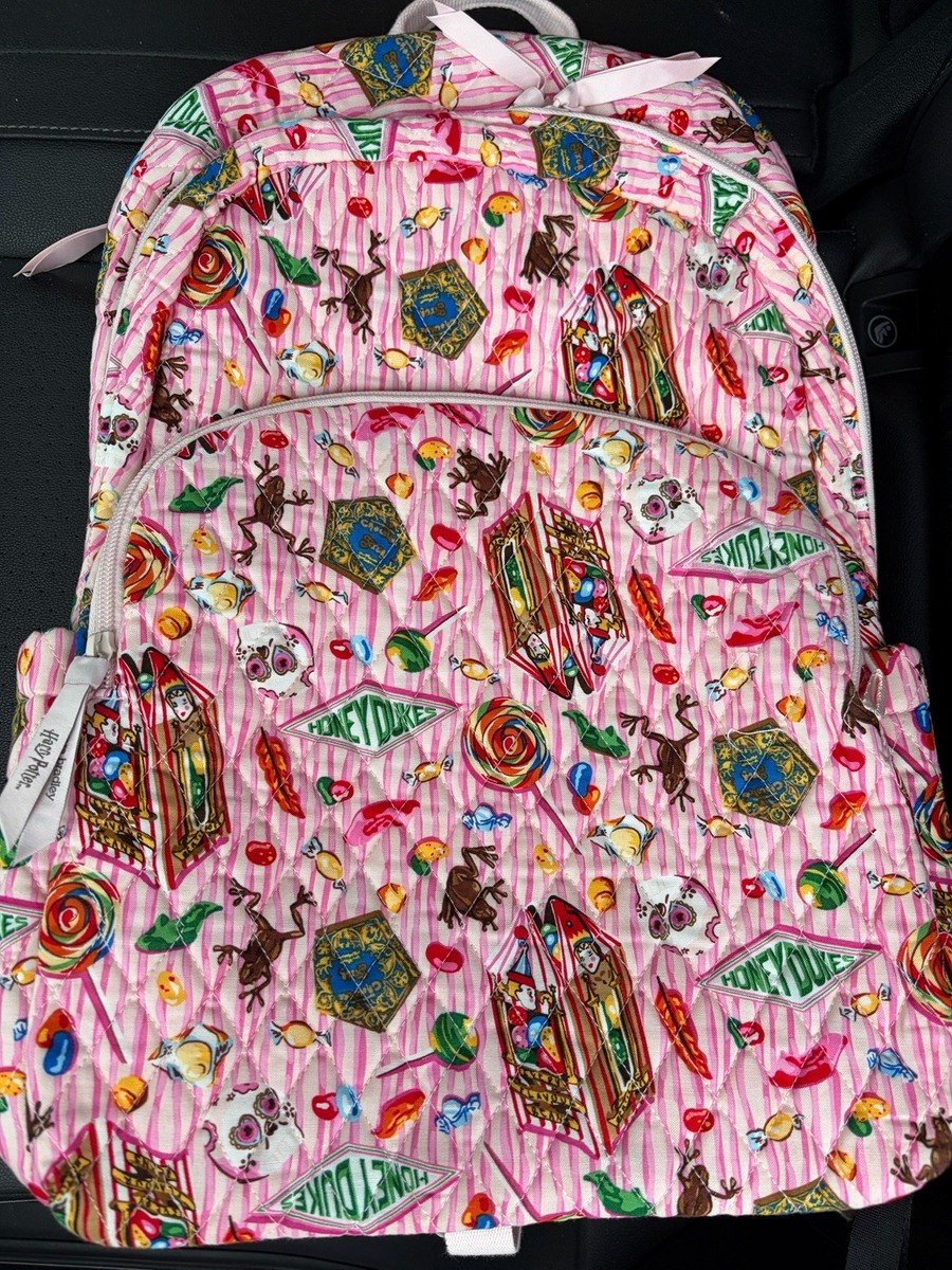 Vera Bradley Harry Potter Honeydukes Large Backpack NWT Pink Multi 17X12X7” Introducing the Vera Bradley x Harry Potter Honeydukes  main image 4