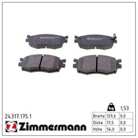 Zimmermann BremsbelÄGe Bremsbelagsatz Vorne FüR Hyundai Accent 3 I20 KIA RIO 2
