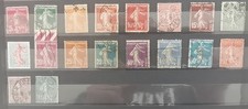 Lot timbres france "semeuse" X18