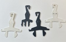 4 Barbie Ken Doll Fashion PAK Black/White Hangers Mattel Vintage 1960