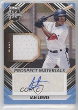 2022 Elite Extra Edition Prospect Materials Signatures Ian Lewis Auto 0rm6