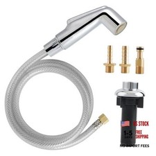 Kitchen Sink Spray Attachment/Hose/Holder Chrome Sprayer Head/Hose/Holder Set