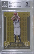 2015 Panini Excalibur Crusade Gold 10/10 Karl-Anthony Towns #19 BGS 9 MINT 1j6