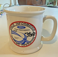 Vintage Ford Aerospace Nasa Collectible Mug Houston Space Information Systems Op