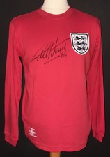 England 1966 World Cup Shirt Signed Geoff Hurst Autograph Soccer COA Photo Proof
