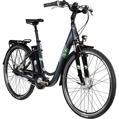 Zündapp Green 3.7 E Bike 28'' Cityfahrrad Elektrorad 7 Gang anthrazit 48cm