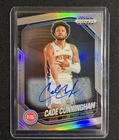 2024-25 Panini Prizm Black Autographs Prizms Silver #8 Cade Cunningham Auto