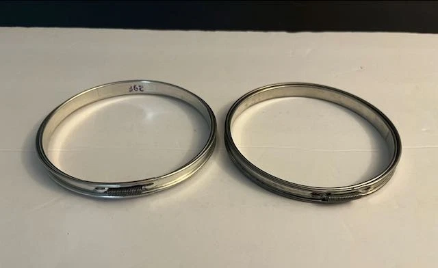 Vtg Lot of 8 Round & Oval Metal Embroidery Hoops Cork Spring Tension 4, 5, 6" - Image 4 of 4