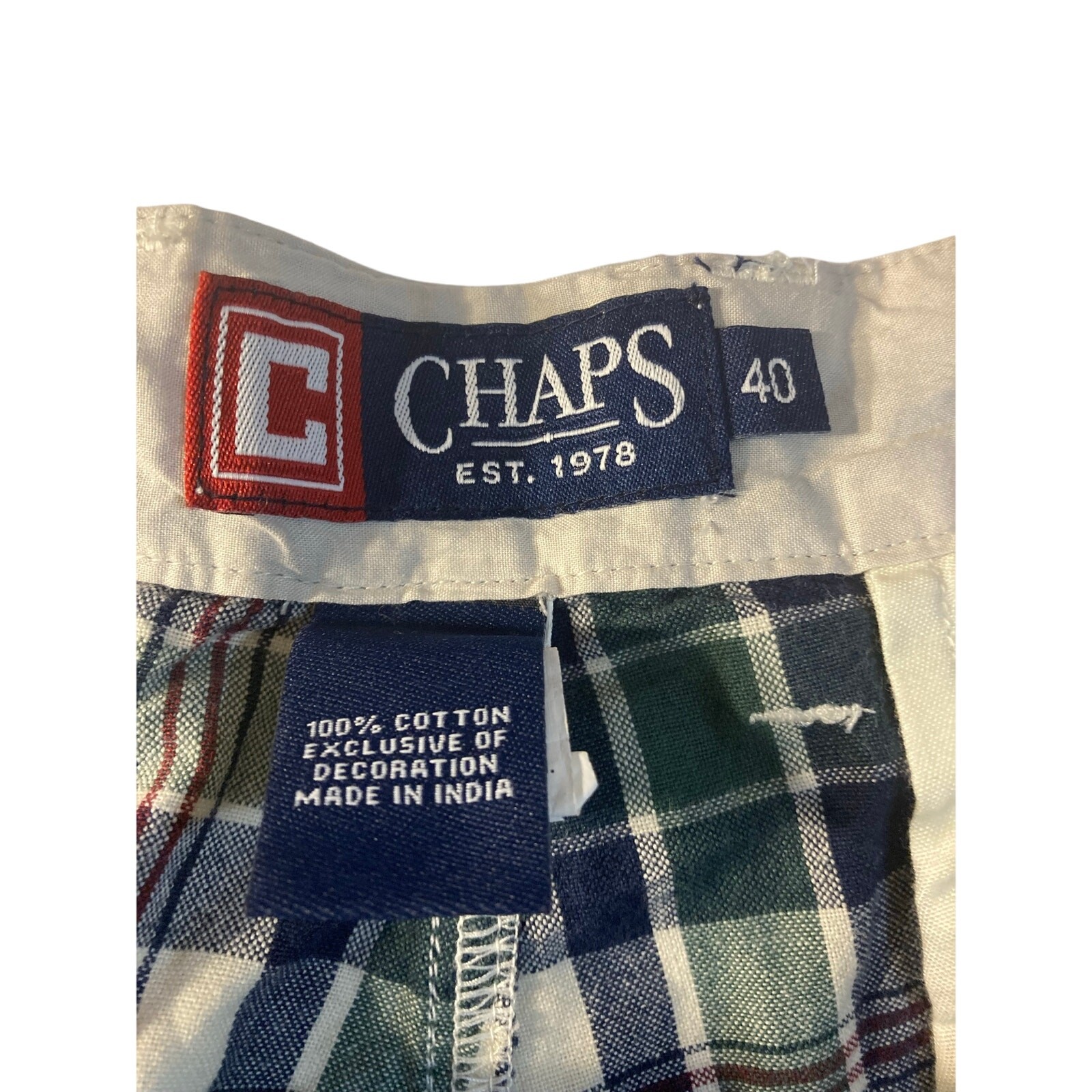 NWT Ralph Lauren Chaps Madras Checked Shorts - Men's Sz 40 image 3
