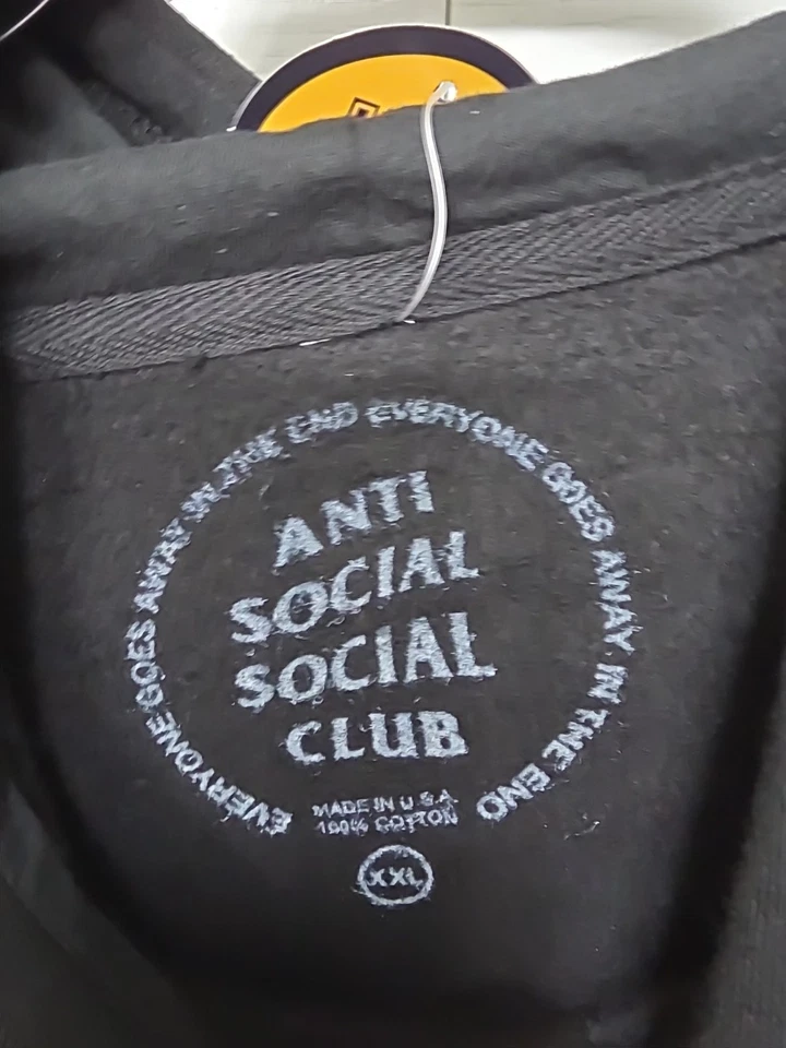 Anti Social Social Club x Sad Boyz 2xl Monarch Hoodie Black NWT - Image 4 of 4