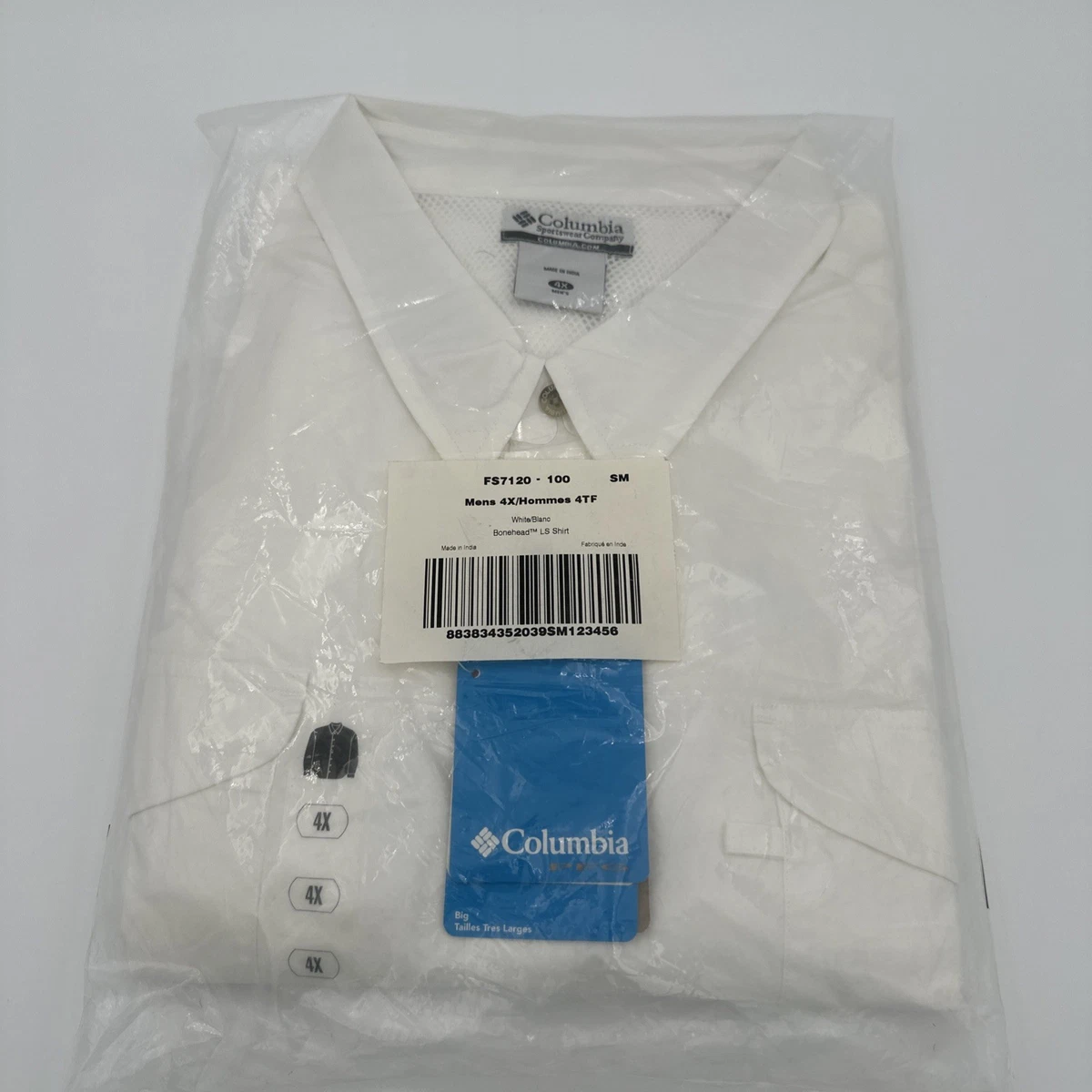 Chemise homme Columbia PFG grande UPF 30+ jaune