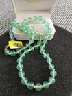 Green Onyx Stone Bead Necklace Platinum over Sterling Silver TGW 131.89 CTS — photo 1