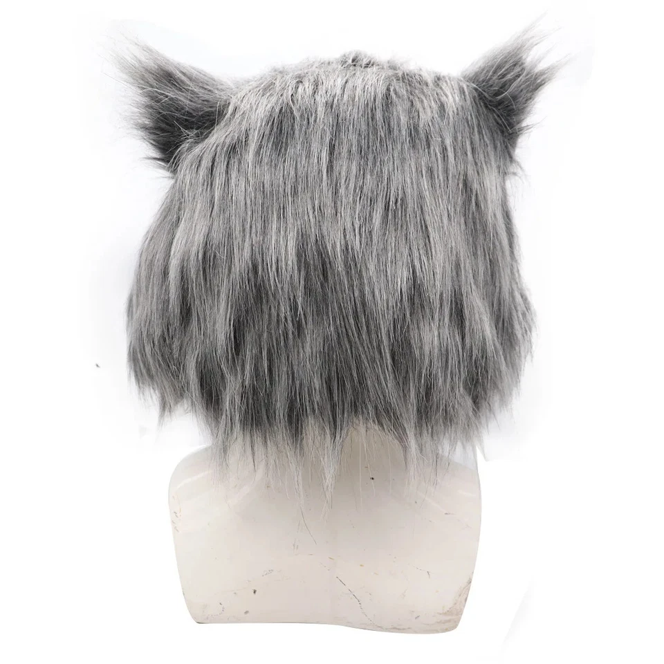 Mask Pig Head Mouth Latex Mask Ball Party Plush Pig Head Cover Halloween - Image 4 of 4