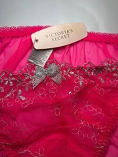 Victoria Secret Hot Pink Low Rise String Bikini Sz M
