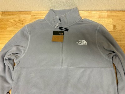 THE NORTH FACE Mens Small Glacier 1/4 Zip Fleece  Meld Grey NWT