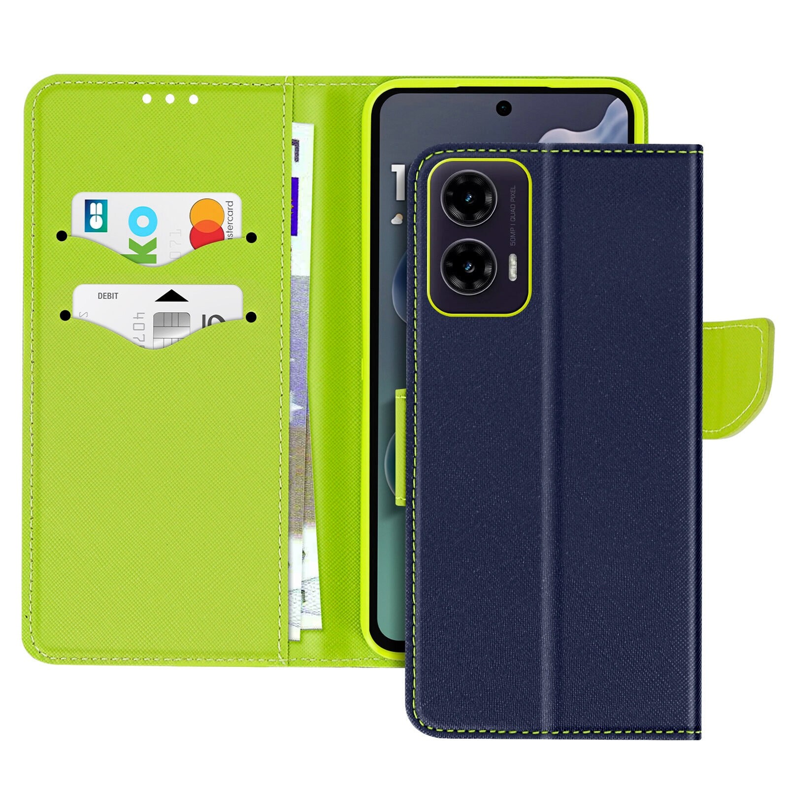 Protégez votre Moto G35 des chutes avec cet étui portefeuille antichoc