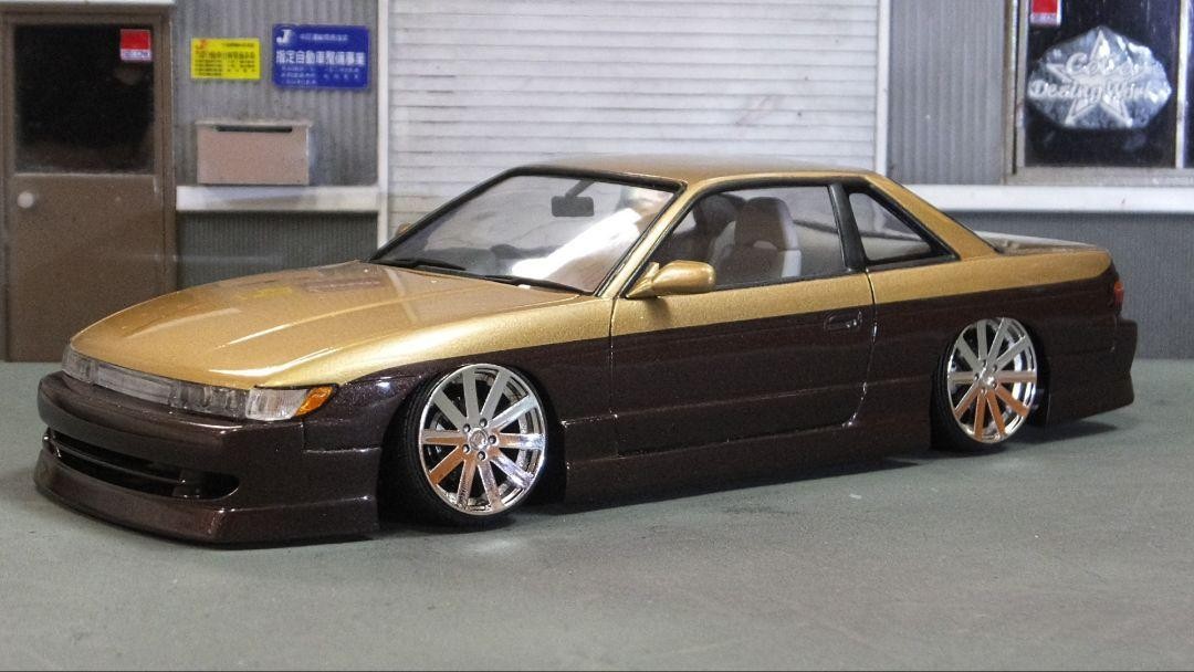 Built & Painted Aoshima 1/24 Nissan S13 Silvia 326 Power D-LUX