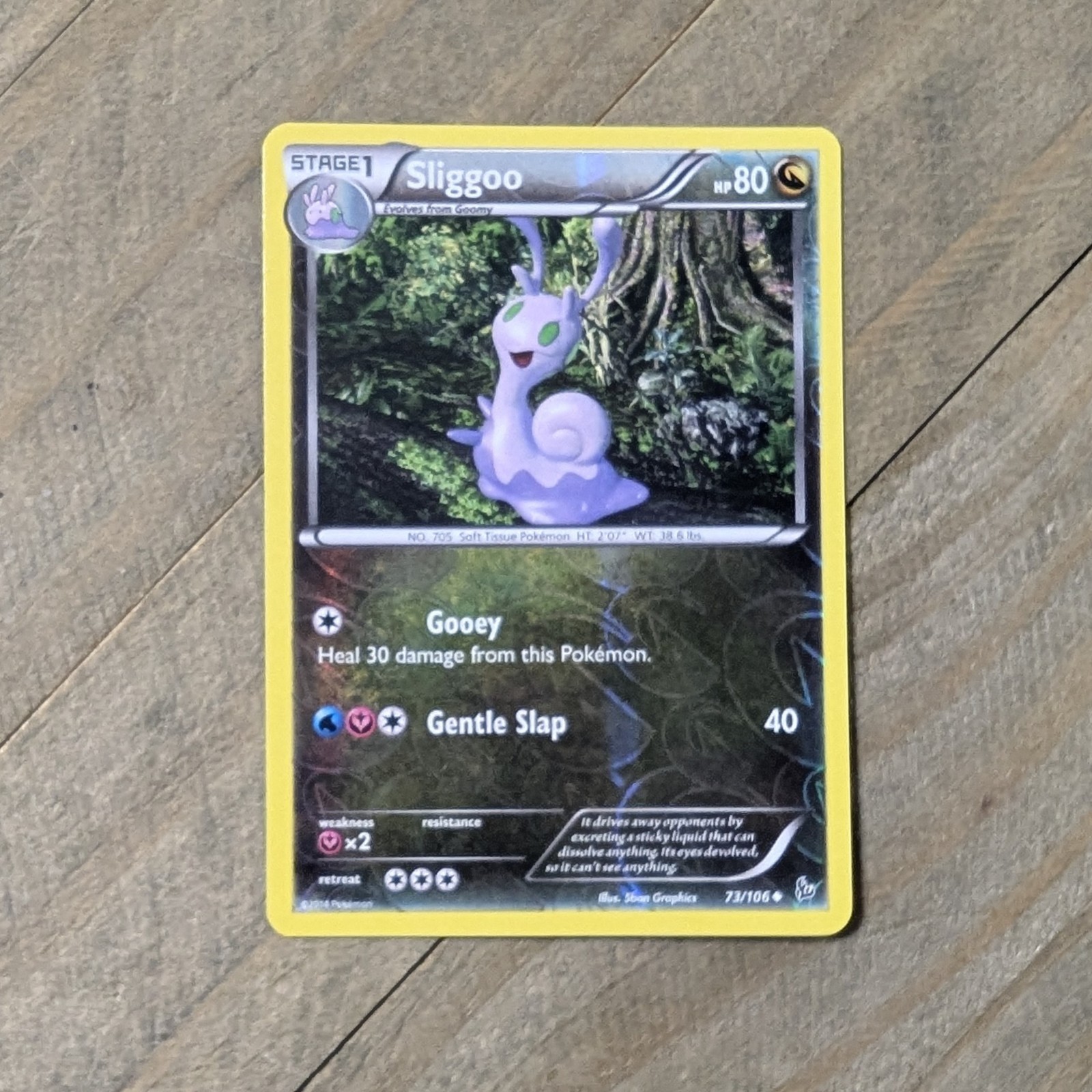 Pokémon Sliggoo Reverse Holo 73/106 Flashfire 2014 NM