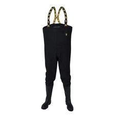 Trampolieri Nero Pesca Pantaloni Pescatore Tubo Stagno Guadare Stivali di Gomma