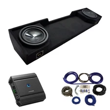 Fits 88-98 Chevy CK Silverado Ext Alpine SWT-10S4 Dual 10" Sub Box & S-A60M Amp
