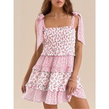 LoveShackFancy Dupe Floral Dress Small Milkmaid Spring Aesthetic Shabby Coquette