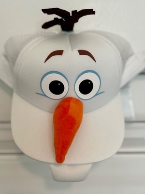 Disney Parks Frozen  Olaf Snowman Mesh Character Hat Cap NEW 2025