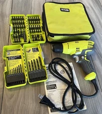 Ryobi D43 Drill 3/8” w/ Dockit Drill Bits & Impact Driving BRAND NEW w/ Case