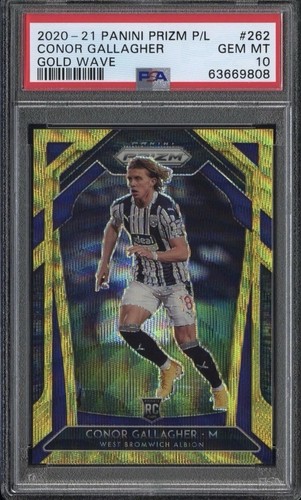Conor Gallagher [Gold Prizm] #262 2020 Panini Prizm Premier League card