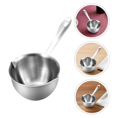 2 Pcs Tiefes Mund Heißer Ölwanne Mini-ölheizpfanne Mini-butterwärmer Milchtopf