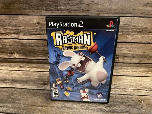 Rayman Raving Rabbids (Sony PlayStation 2, 2006) w/ Manual