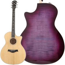 Taylor Custom-GA C14ce Natural / Purple 2024 Acoustic Guitar