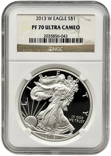 2013-W Proof 1 oz American Silver Eagle NGC PF70 Ultra Cameo #4