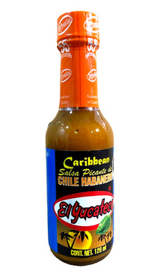 2-Pk Authentic El Yucateco Caribbean Chile Habanero 120ml/4.05oz